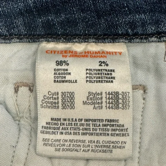 Citizen of Humanity Low Rise Skinny Jean - Picture 2 of 4